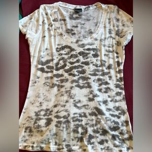 daytrip Embellished Leopard Print Tee